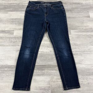 Old Navy Jeans Womens 6 SHORT Curvy Profile Straight Mid Rise Stretch Blue Denim